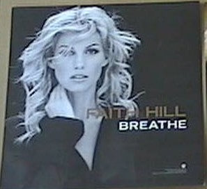 Faith Hill "Breathe" - 1999 Vintage Promotional Double-sided Album Cover Poster Flat