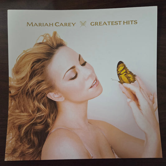 Mariah Carey "Greatest Hits" - 2001 Vintage Promotional Double-sided Album Cover Poster Flat