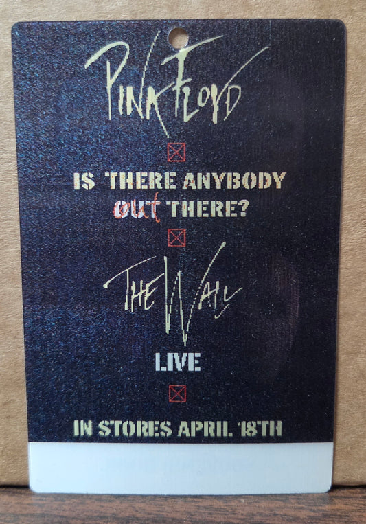 Pink Floyd "The Wall Live" Rare 3D Lenticular Promo Pass / Lifemasks (2000)