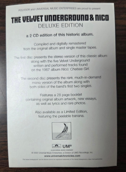 Velvet Underground & Nico Deluxe Edition Promo Sticker Vintage 2002 – Andy Warhol