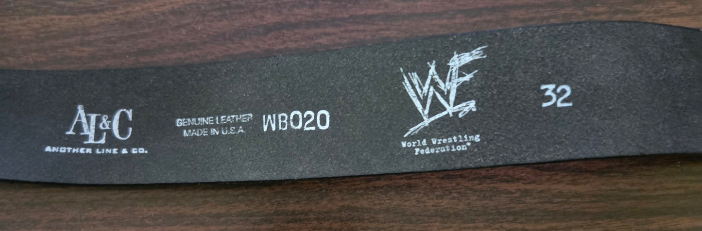 WWF/WWE Genuine Leather Belt - Attitude (Officially Licensed) - Size 32