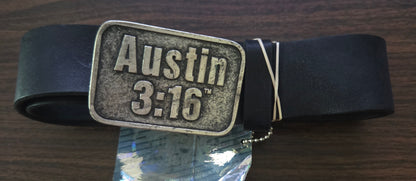 WWF/WWE Genuine Leather Belt - Stone Cold Steve Austin - Austin 3:16 (Officially Licensed) - Size 32