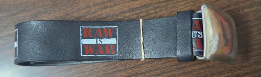WWF/WWE Genuine Leather Belt - Raw is War (Officially Licensed) - Size 34