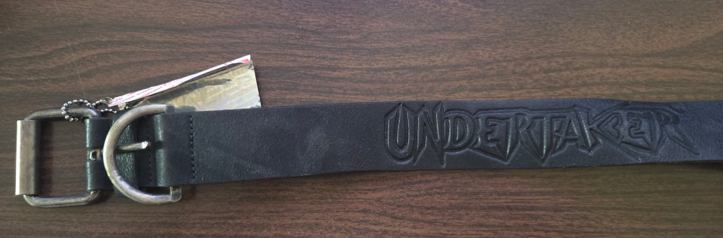 WWF/WWE Genuine Leather Belt - Undertaker (Officially Licensed) - Size 32