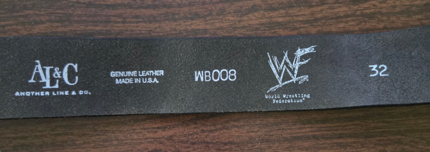 WWF/WWE Genuine Leather Belt - Stone Cold Steve Austin (Officially Licensed) - Size 32