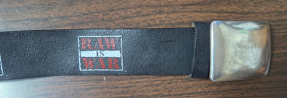 WWF/WWE Genuine Leather Belt - Raw is War (Officially Licensed) - Size 34