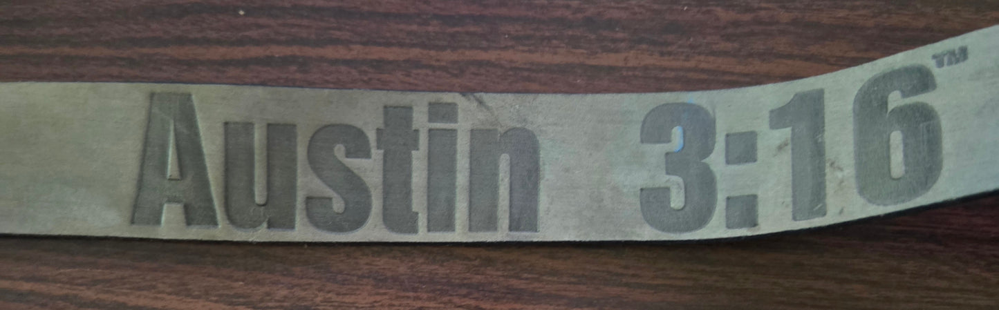 WWF/WWE Genuine Leather Belt - Stone Cold Steve Austin - Austin 3:16 (Officially Licensed) - Size 32