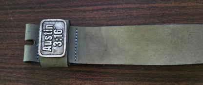 WWF/WWE Genuine Leather Belt - Stone Cold Steve Austin - Austin 3:16 (Officially Licensed) - Size 32