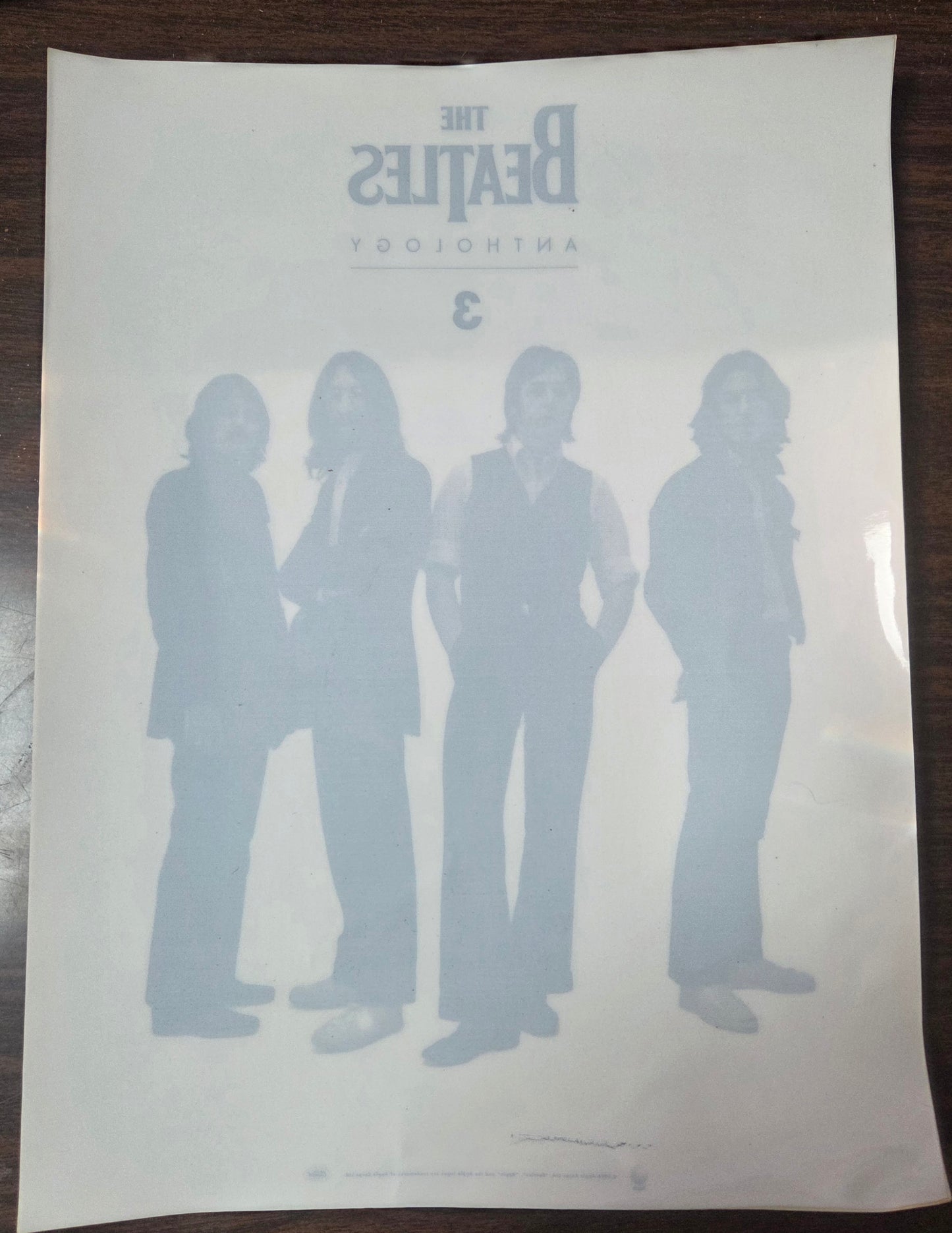 The Beatles Anthology 3 - Promotional Vinyl Window Cling