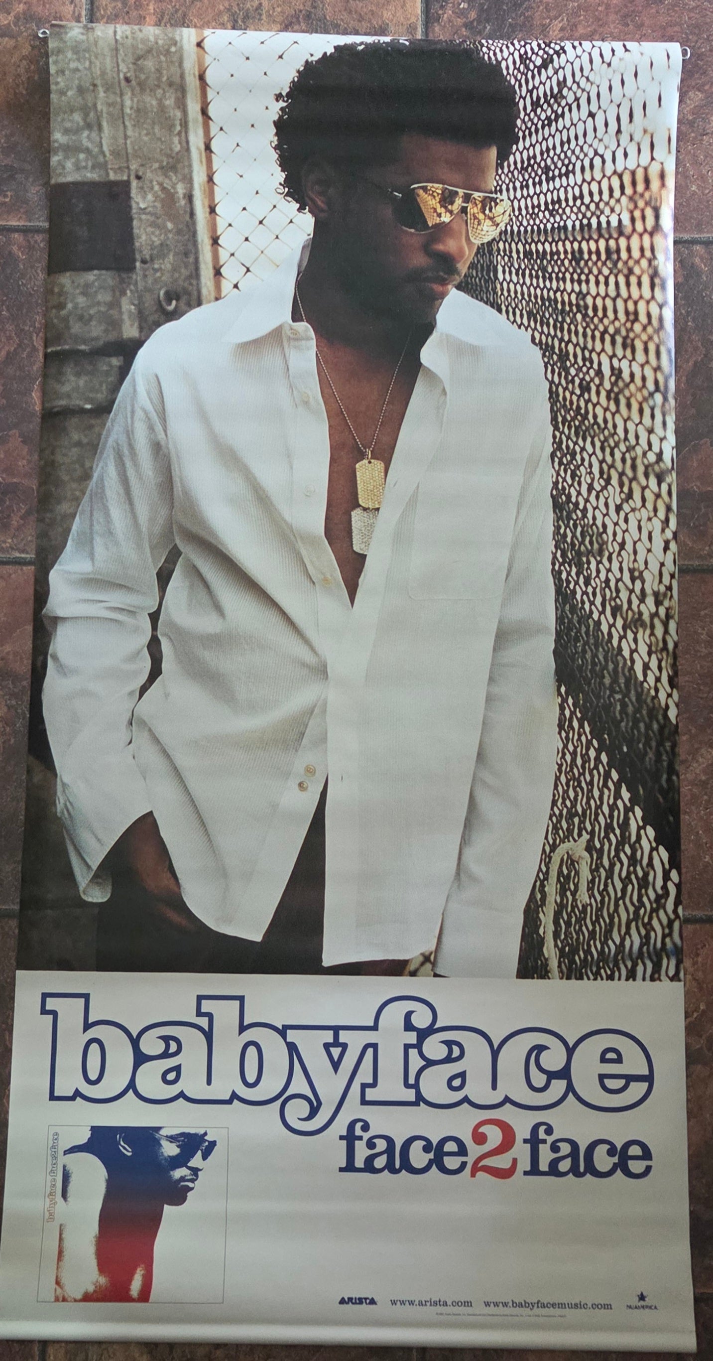 Babyface - Original Promotional 24x48 Vinyl Banner - 2001 Face2Face