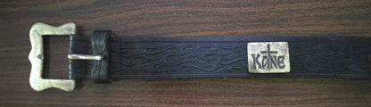 WWF/WWE Genuine Leather Belt - Kane (Officially Licensed) - Size 32