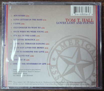 Tom T. Hall - Loves Lost and Found (Audio CD, 1995) – Rare Out-of-Print Country